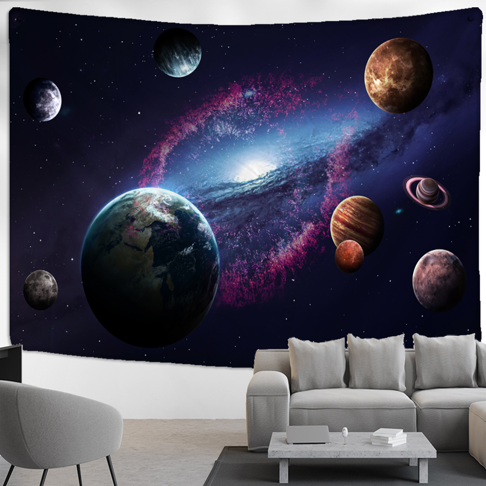 Astronaut Planet Tapestry Wall - Home Decor Hippie avaliação e preço