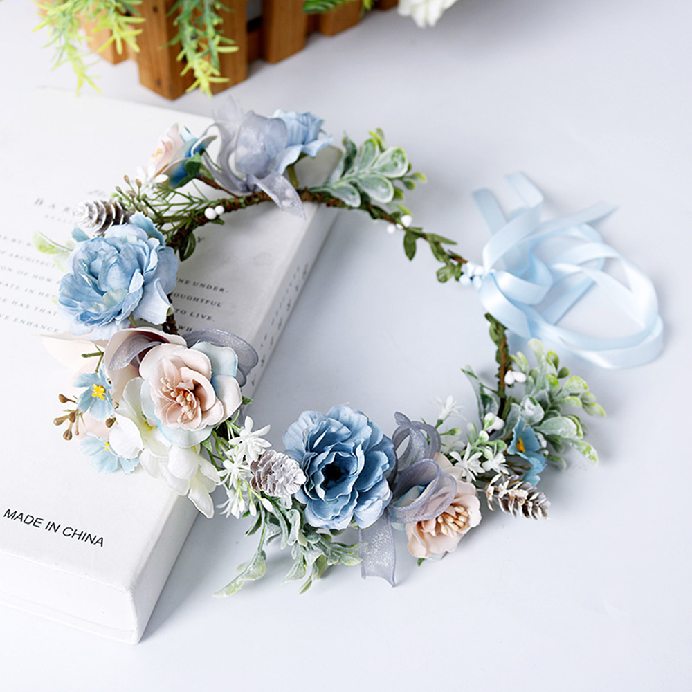Elegant Flower Crown For Women - Home Decor Handicraft avaliação e preço