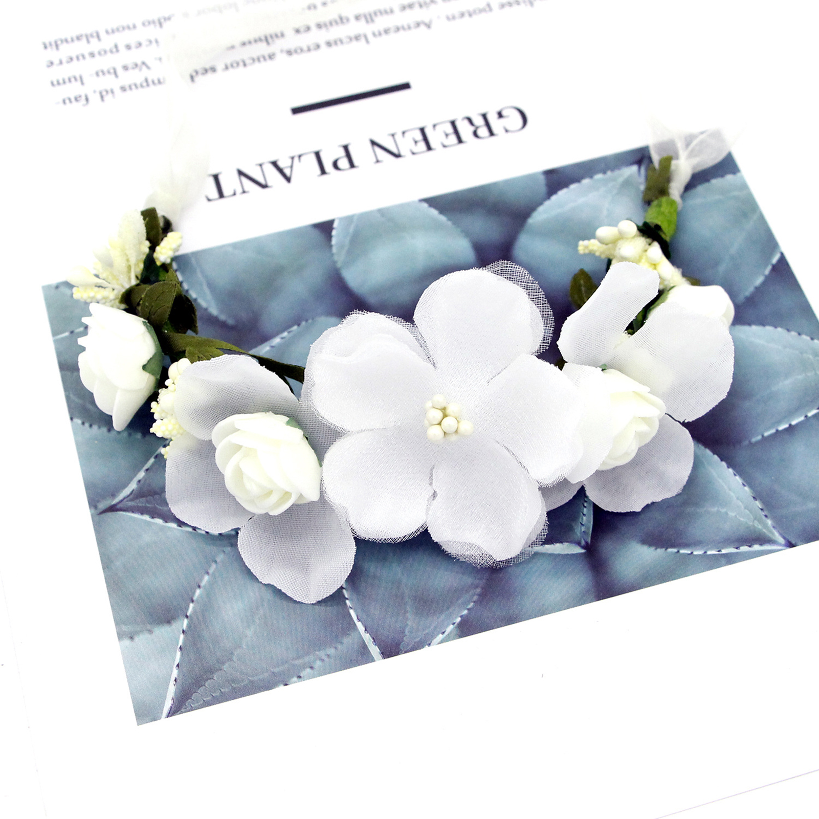 Elegant Flower Crown For Women - Home Decor Handicraft avaliação e preço