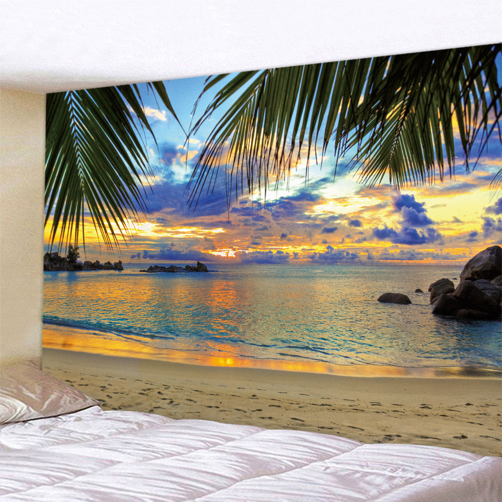 Seaside Beach Sunset Psychedel - Home Decor Hippie avaliação e preço