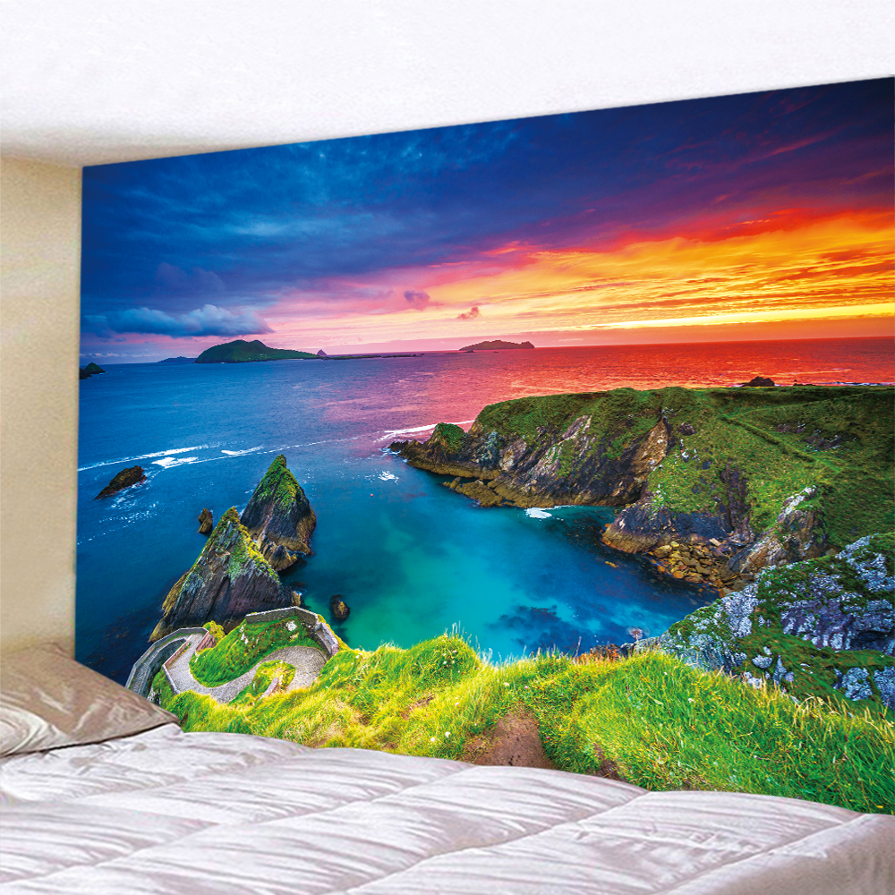 Seaside Beach Sunset Psychedel - Home Decor Hippie avaliação e preço