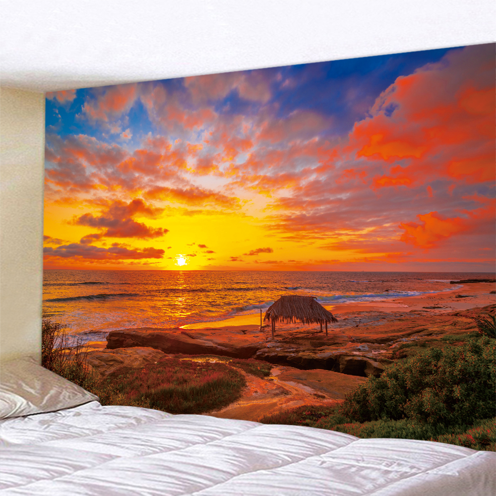Seaside Beach Sunset Psychedel - Home Decor Hippie avaliação e preço