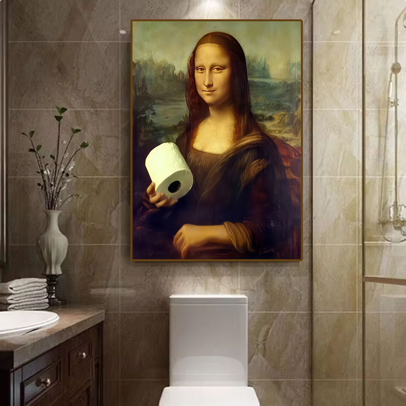 1pc Funny Abstract Bathroom To - Home Decor Design Interior avaliação e preço
