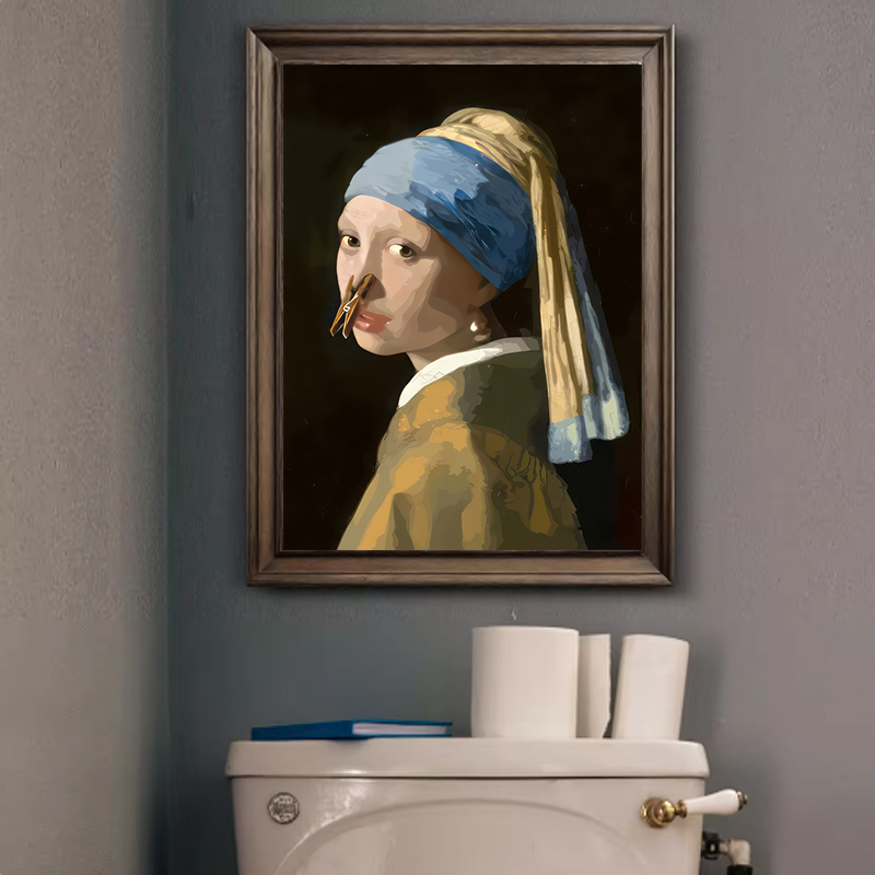 1pc Funny Abstract Bathroom To - Home Decor Design Interior avaliação e preço