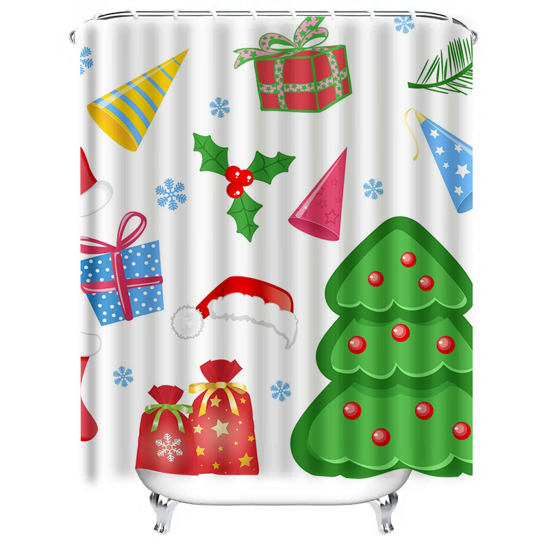 TU Shower Curtain Christmas Fo - Home Xmas Decor Ideas avaliação e preço