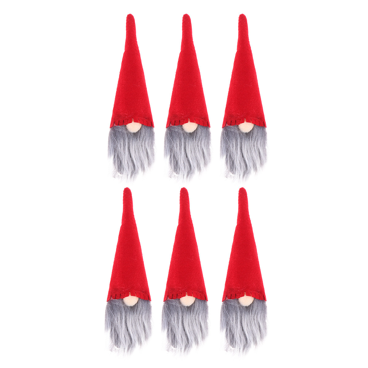 6Pcs Festive Christmas Hat Bot - Home Xmas Decor Ideas avaliação e preço