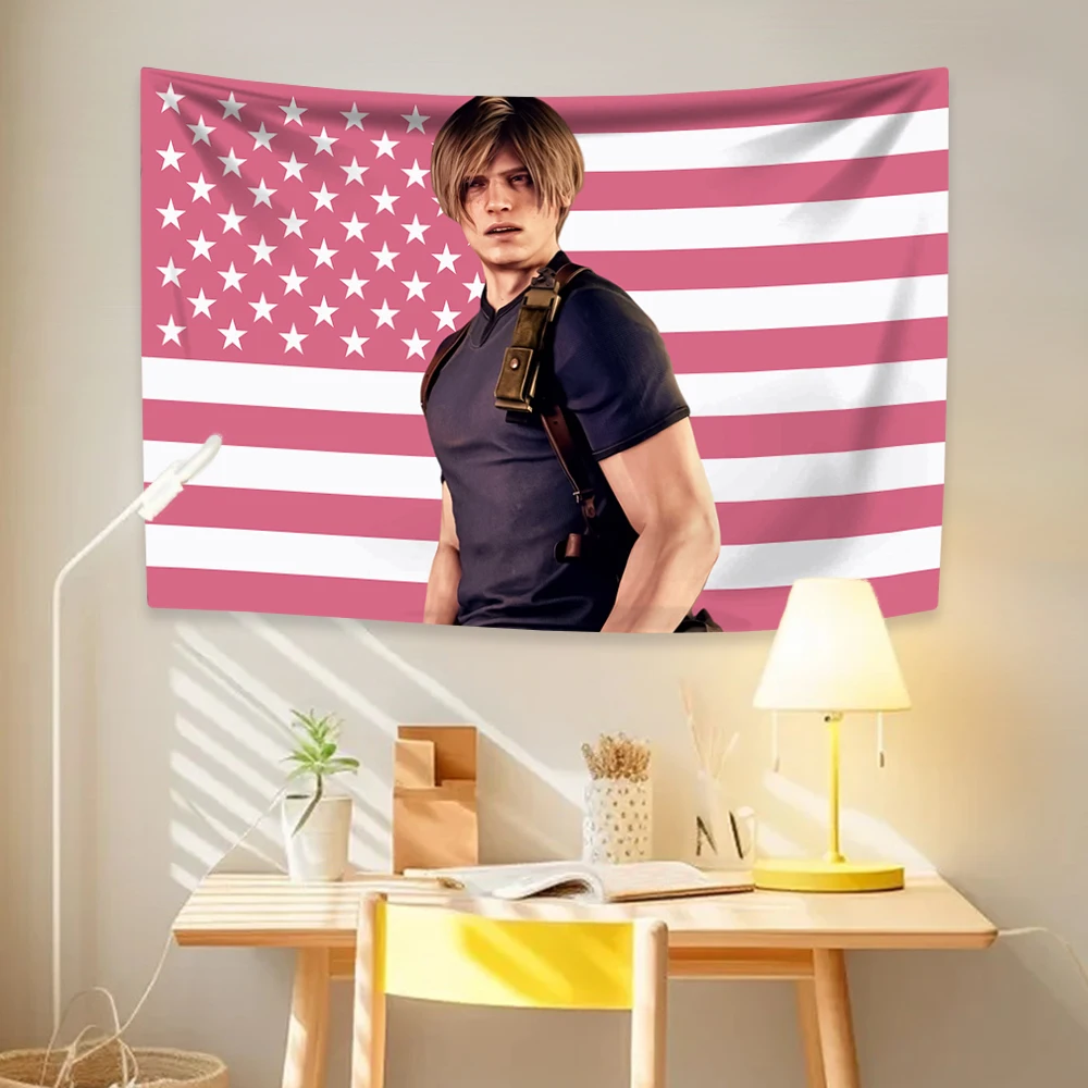 Leon Kennedys American Flag Ta - Home Decor Hippie avaliação e preço