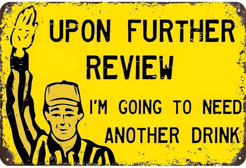 Funny Tin Football Sign for Ho - Review Home Decor avaliação e preço