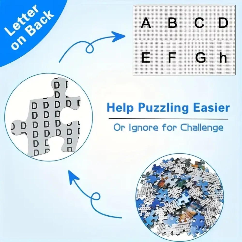 500/1024PCS Jigsaw Puzzle Unde - Home Decor Under 500 avaliação e preço