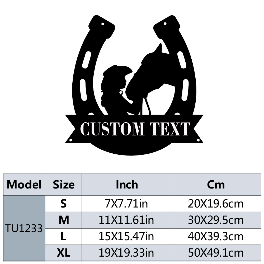 1pc Fashion Customized Horsesh - Home Decor Design Interior avaliação e preço