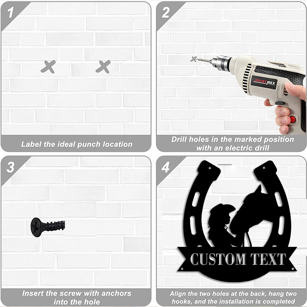 1pc Fashion Customized Horsesh - Home Decor Design Interior avaliação e preço