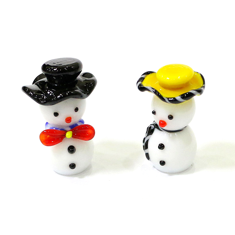 Mini Cute Glass Snowman Christ - Home Xmas Decor Ideas avaliação e preço