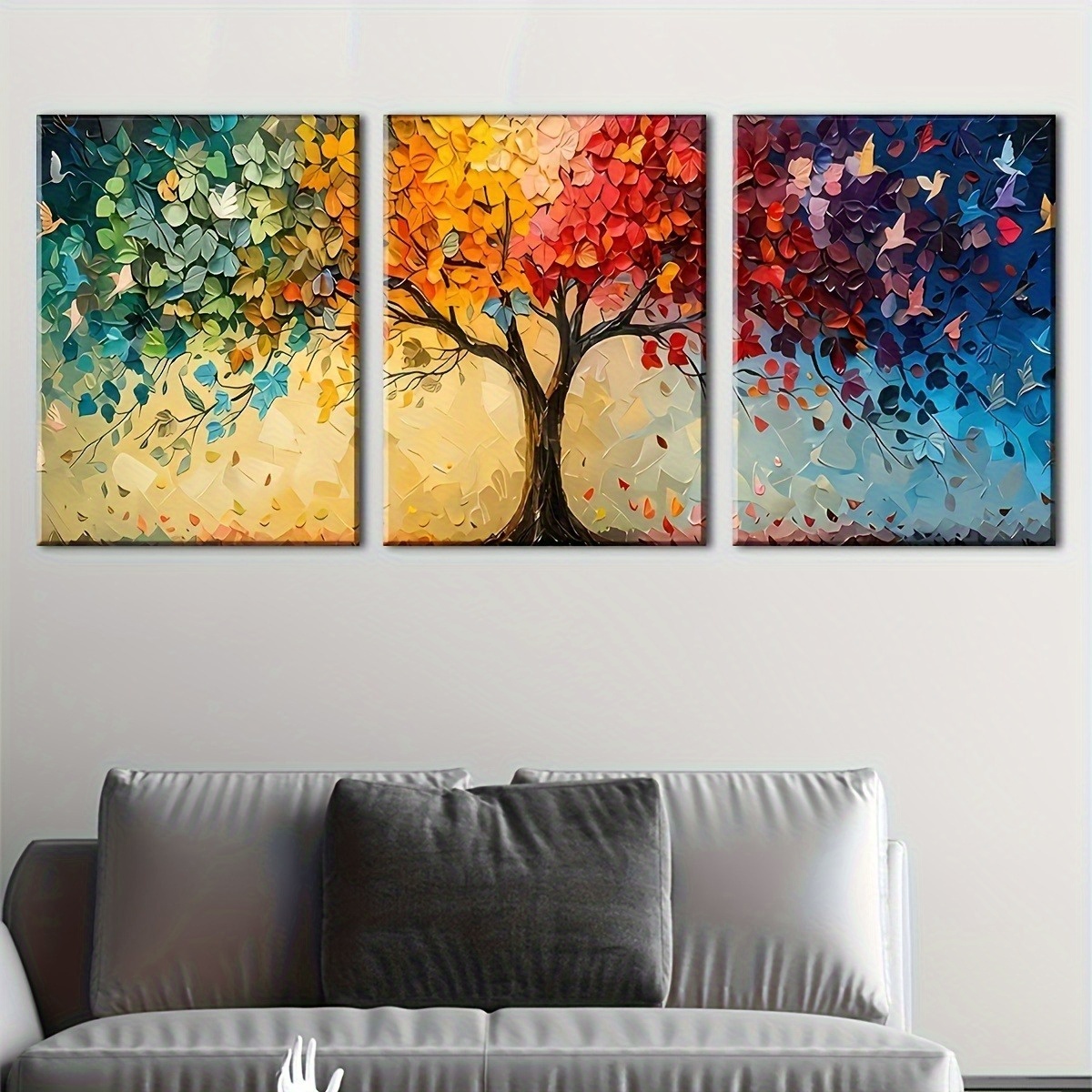 3pcs/Set Colorful Abstract Tre - Home Decor Design Interior avaliação e preço