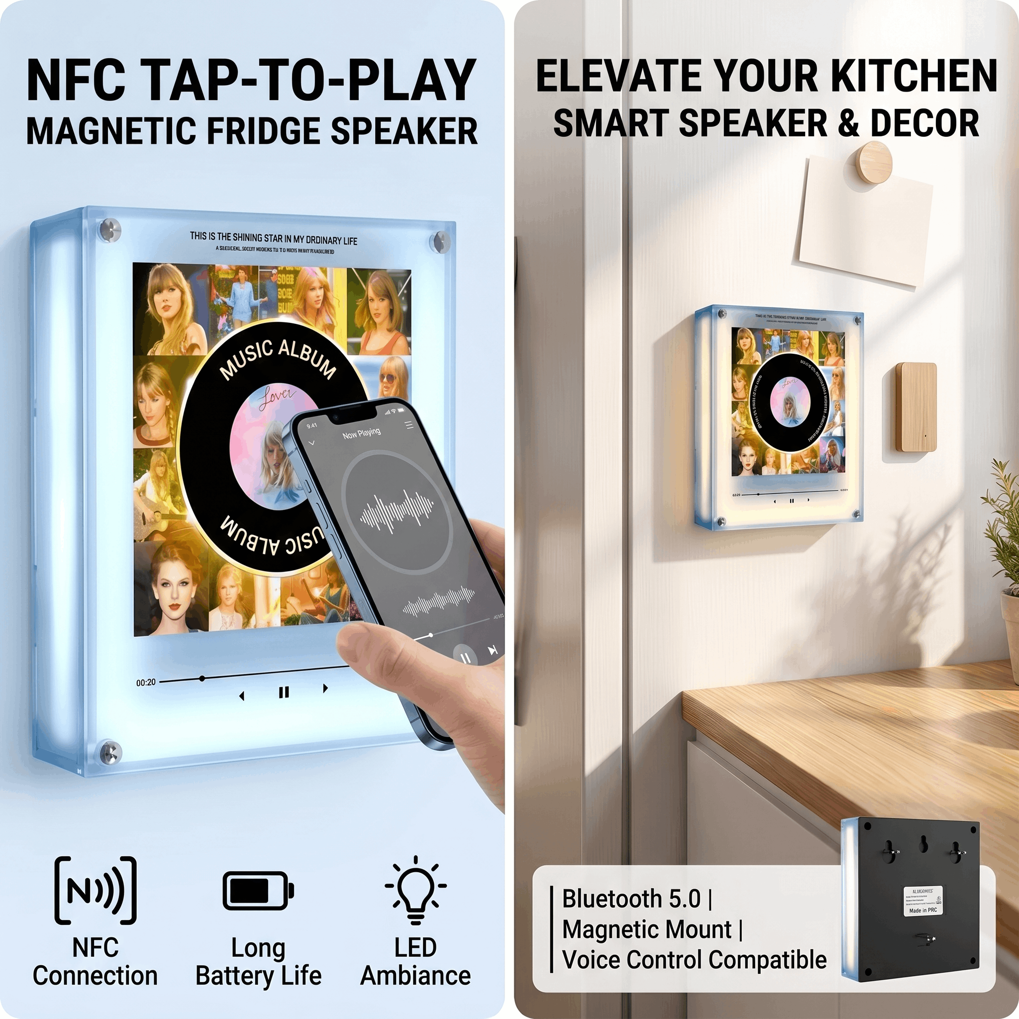 New Cute Smart Acrylic NFC Sen - Home Decor Range avaliação e preço