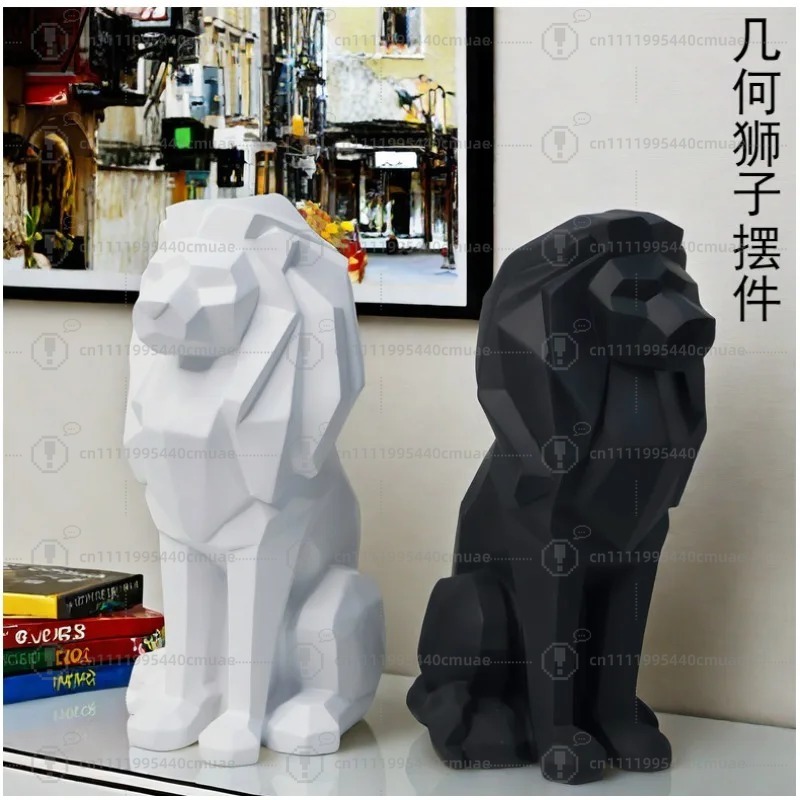 Nordic geometric lion ornament - Home Decor Handicraft avaliação e preço