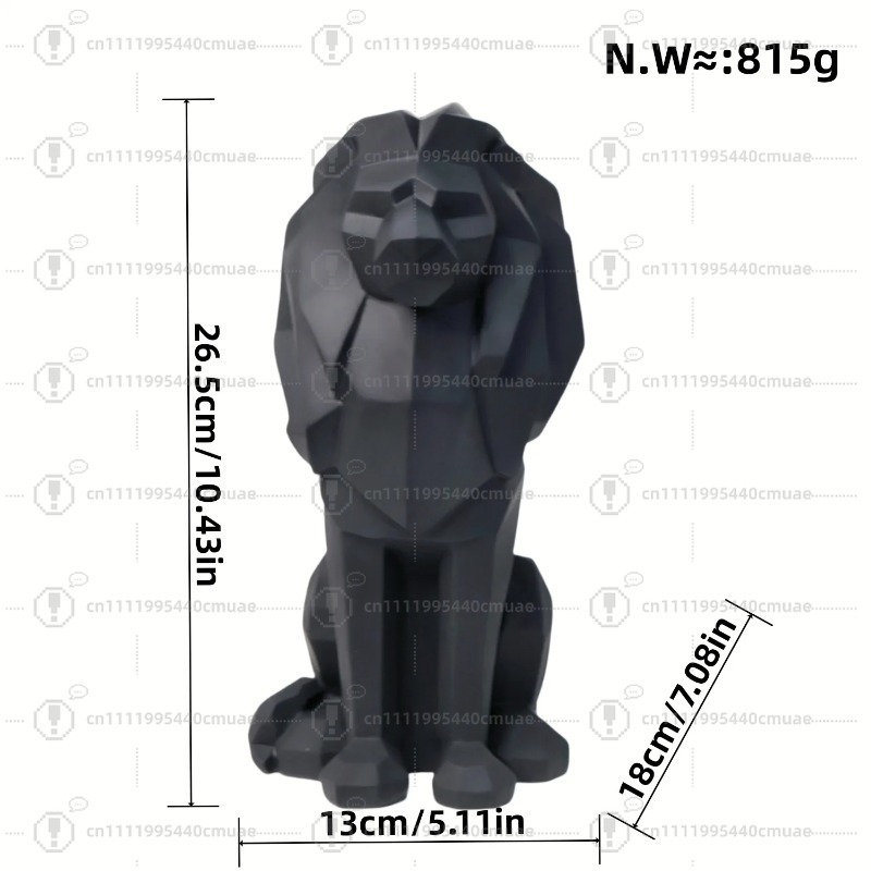 Nordic geometric lion ornament - Home Decor Handicraft avaliação e preço