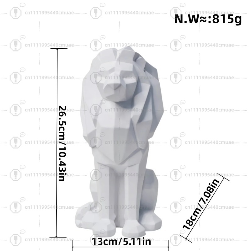 Nordic geometric lion ornament - Home Decor Handicraft avaliação e preço