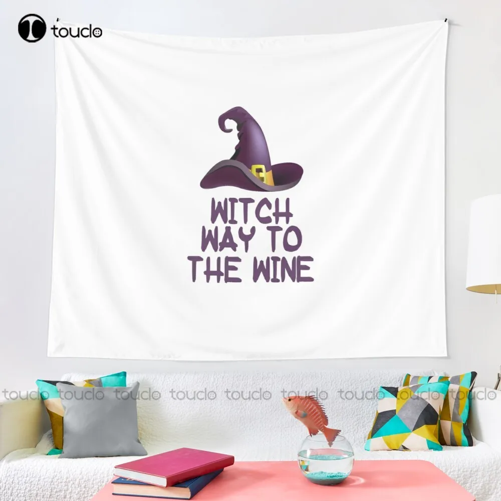 Witch Way To The Wine Tapestry - Review Home Decor avaliação e preço