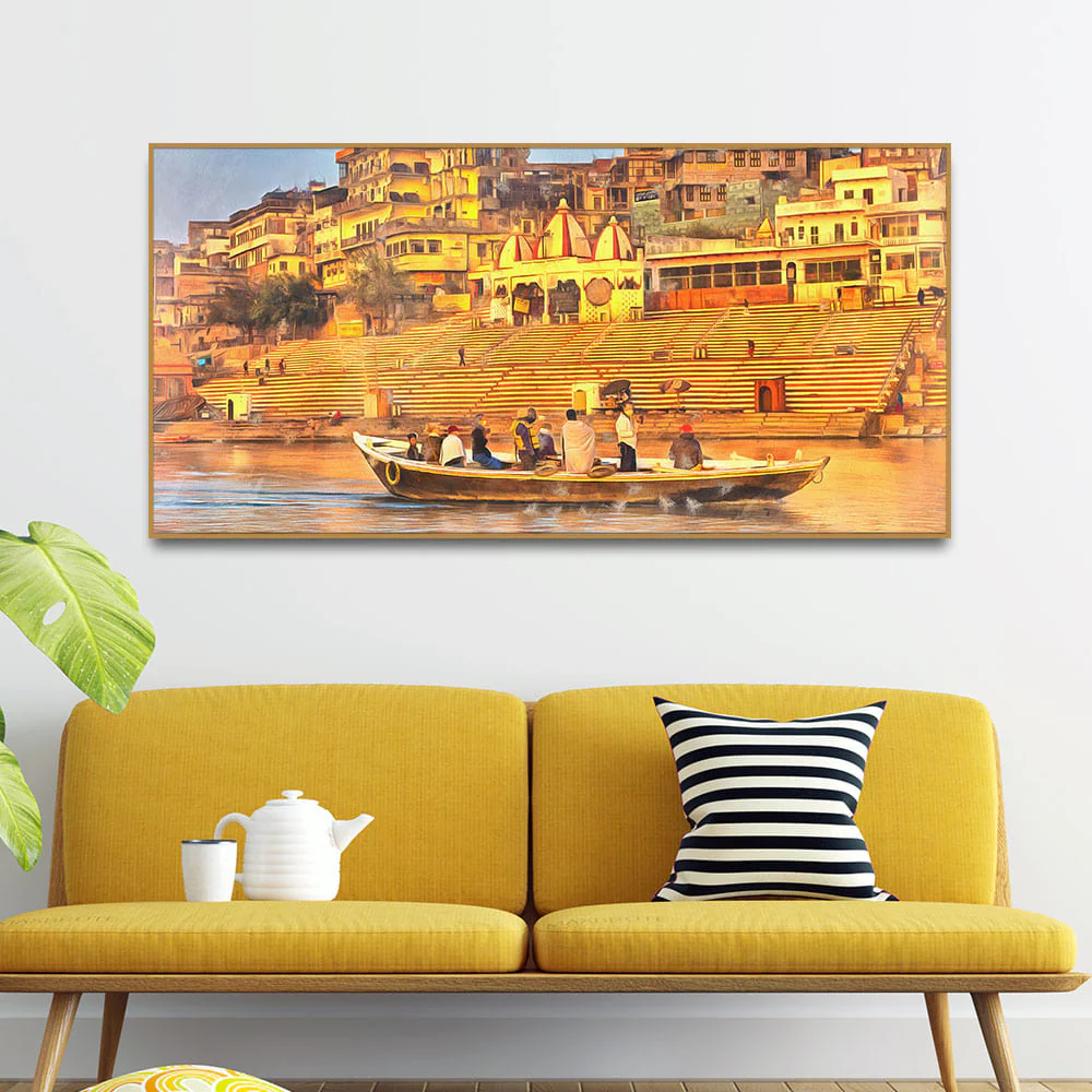 Golden Varanasi Sacred Site La - Home Decor Varanasi avaliação e preço