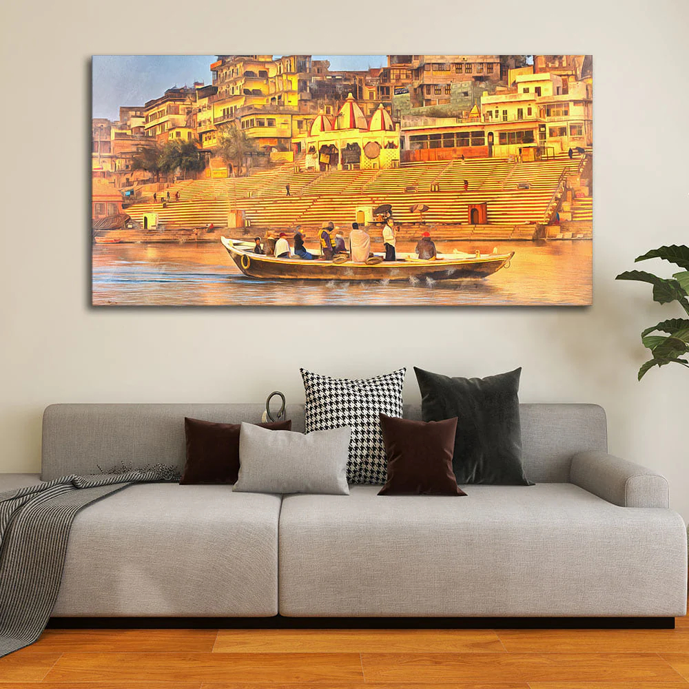 Golden Varanasi Sacred Site La - Home Decor Varanasi avaliação e preço