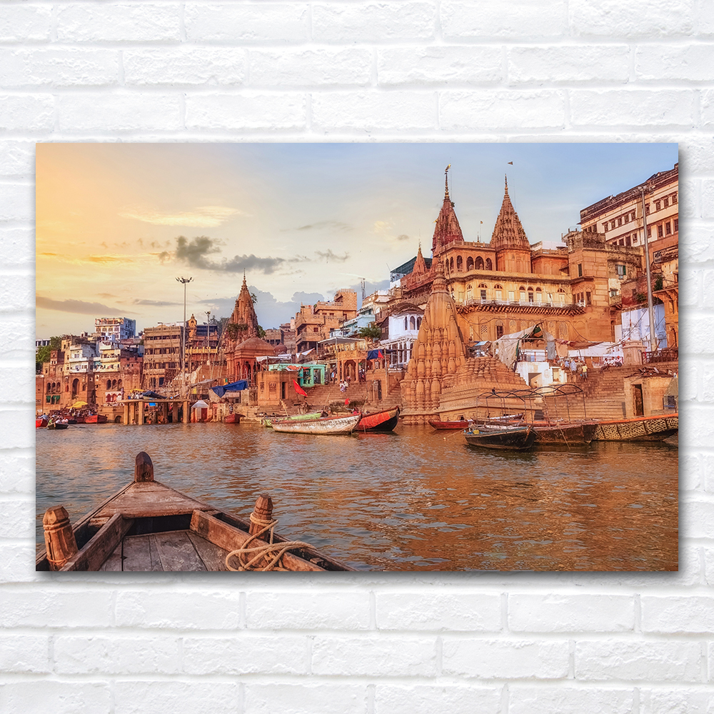 Ganga River Varanasi North Ind - Home Decor Varanasi avaliação e preço
