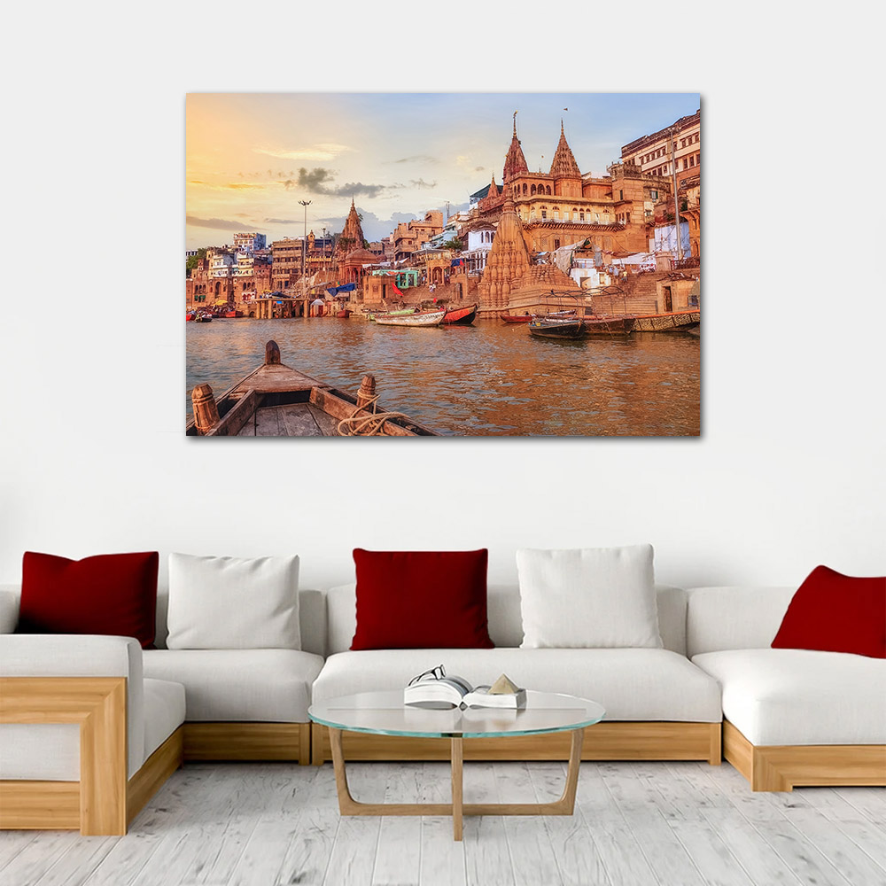 Ganga River Varanasi North Ind - Home Decor Varanasi avaliação e preço