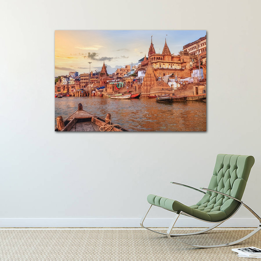 Ganga River Varanasi North Ind - Home Decor Varanasi avaliação e preço