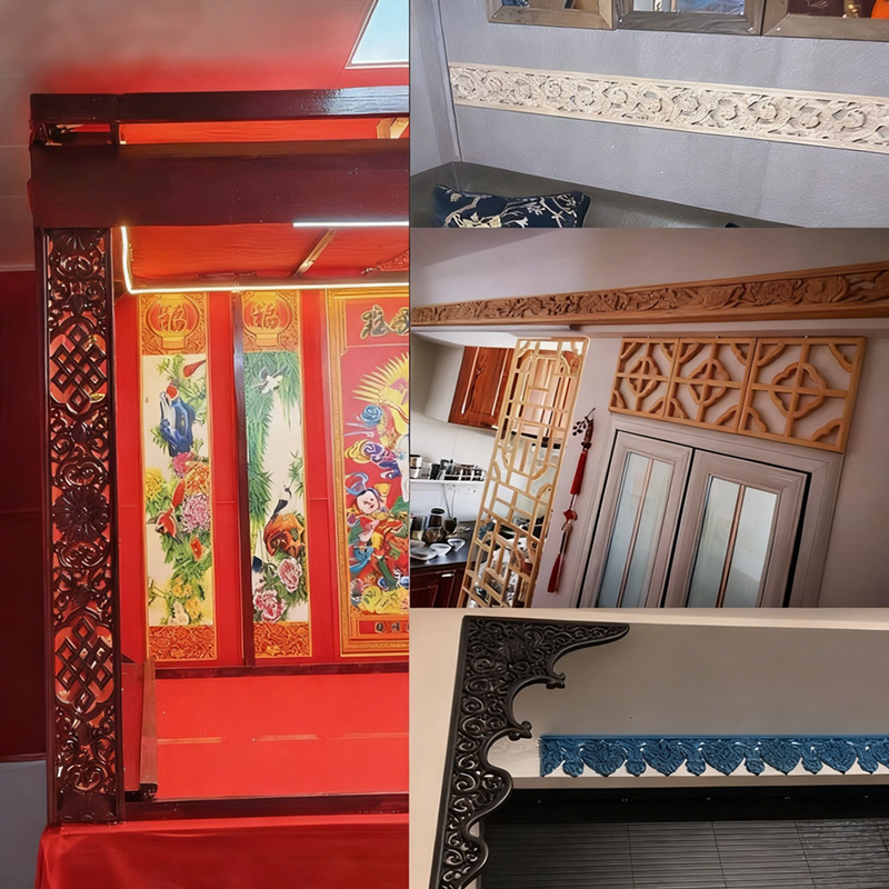 Decorative Wood Molding Wood C - Home Decor Wall Molding avaliação e preço