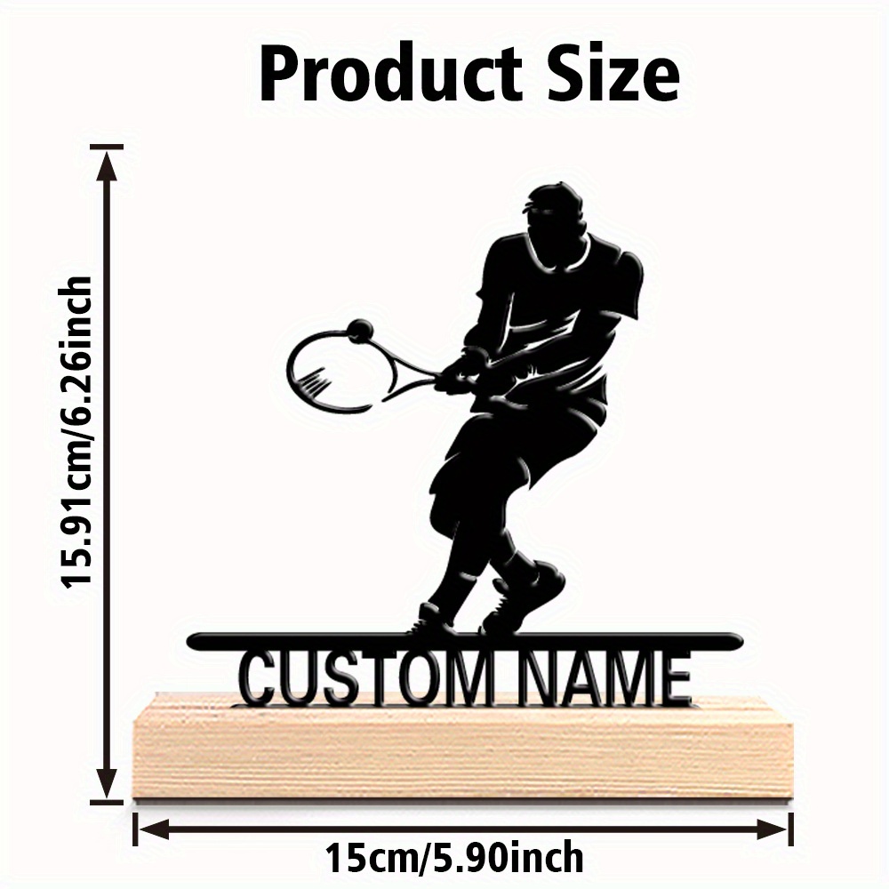 Personalized Tennis Player Met - Home Decor Design Interior avaliação e preço