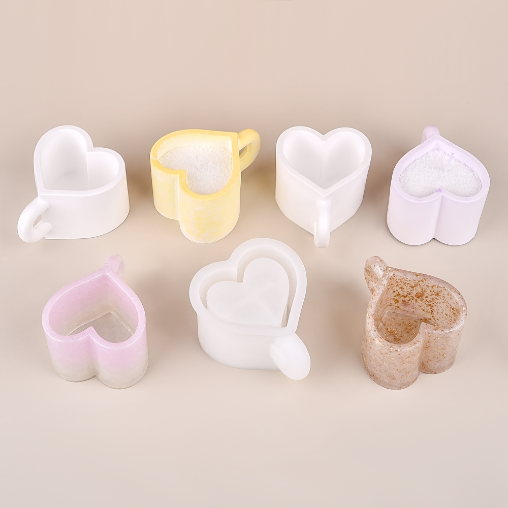 3D Tea Cup Love Silicone Mold  - Home Decor Handicraft avaliação e preço