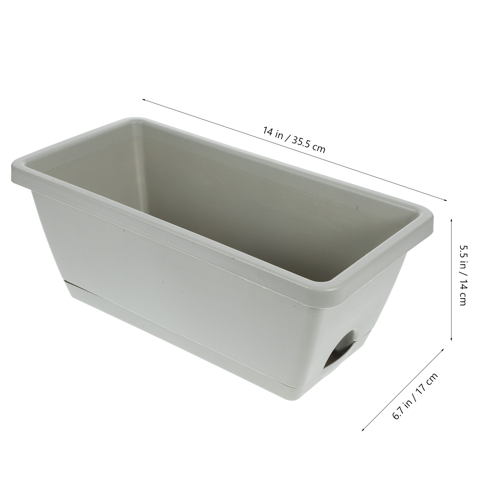 4Pcs Plastic Window Box Plante - Succulent Planter Pot avaliação e preço