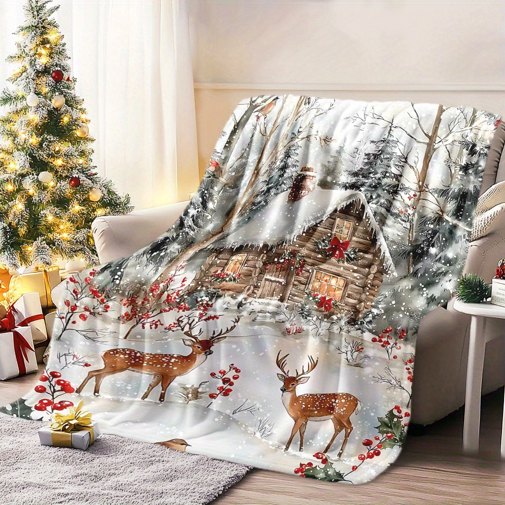 1pc Christmas Season Deer Blan - Home Xmas Decor Ideas avaliação e preço