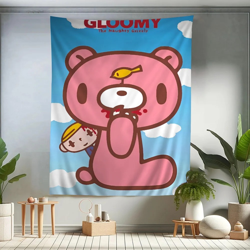 VIKAMA Gloomy Bear Cartoon Tap - Home Decor Hippie avaliação e preço