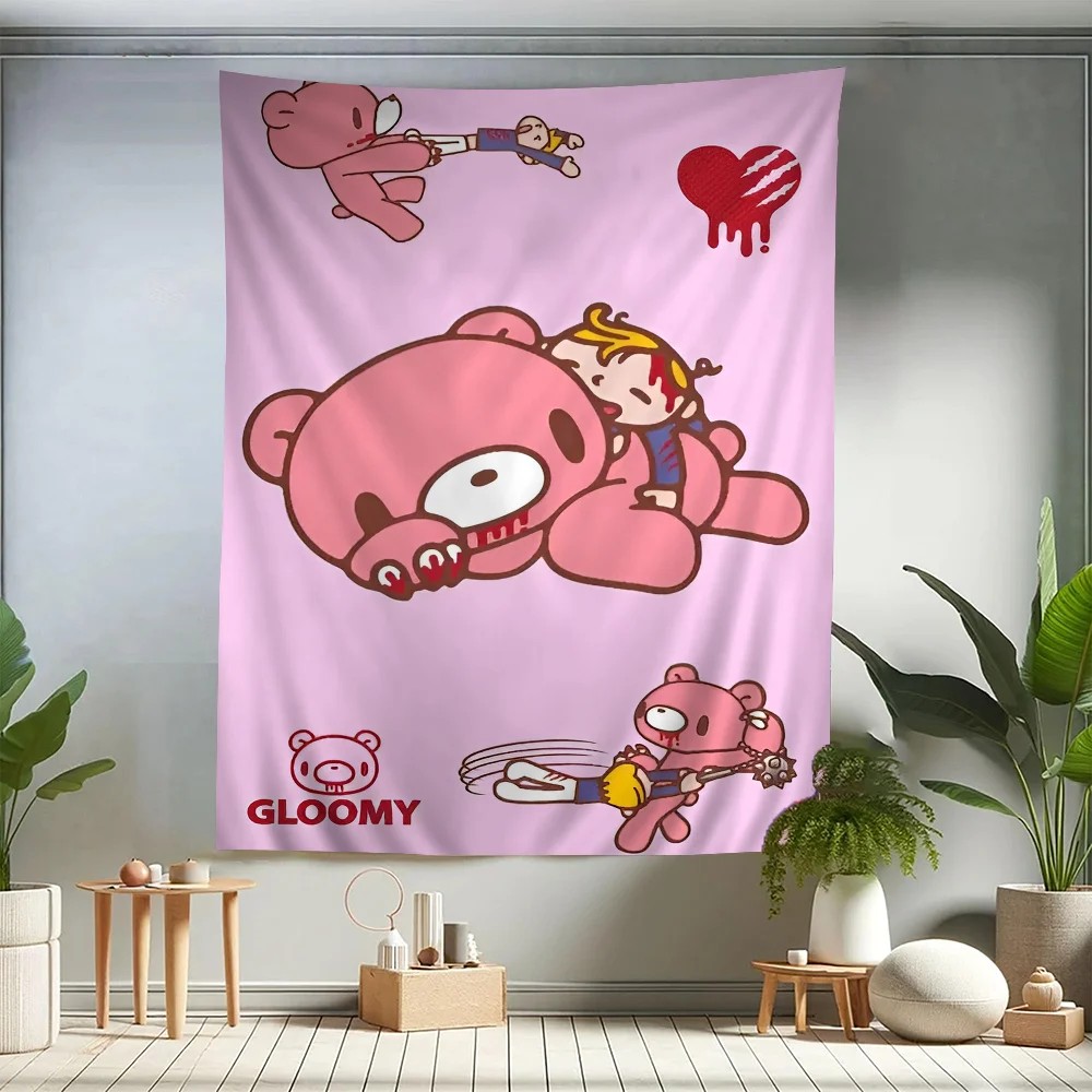 VIKAMA Gloomy Bear Cartoon Tap - Home Decor Hippie avaliação e preço