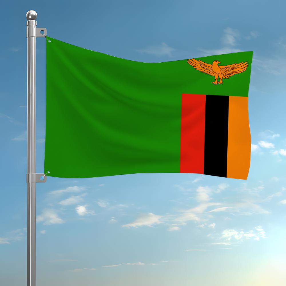 Zambia Custom Flag Wall Hangin - Home Decor Zambia avaliação e preço
