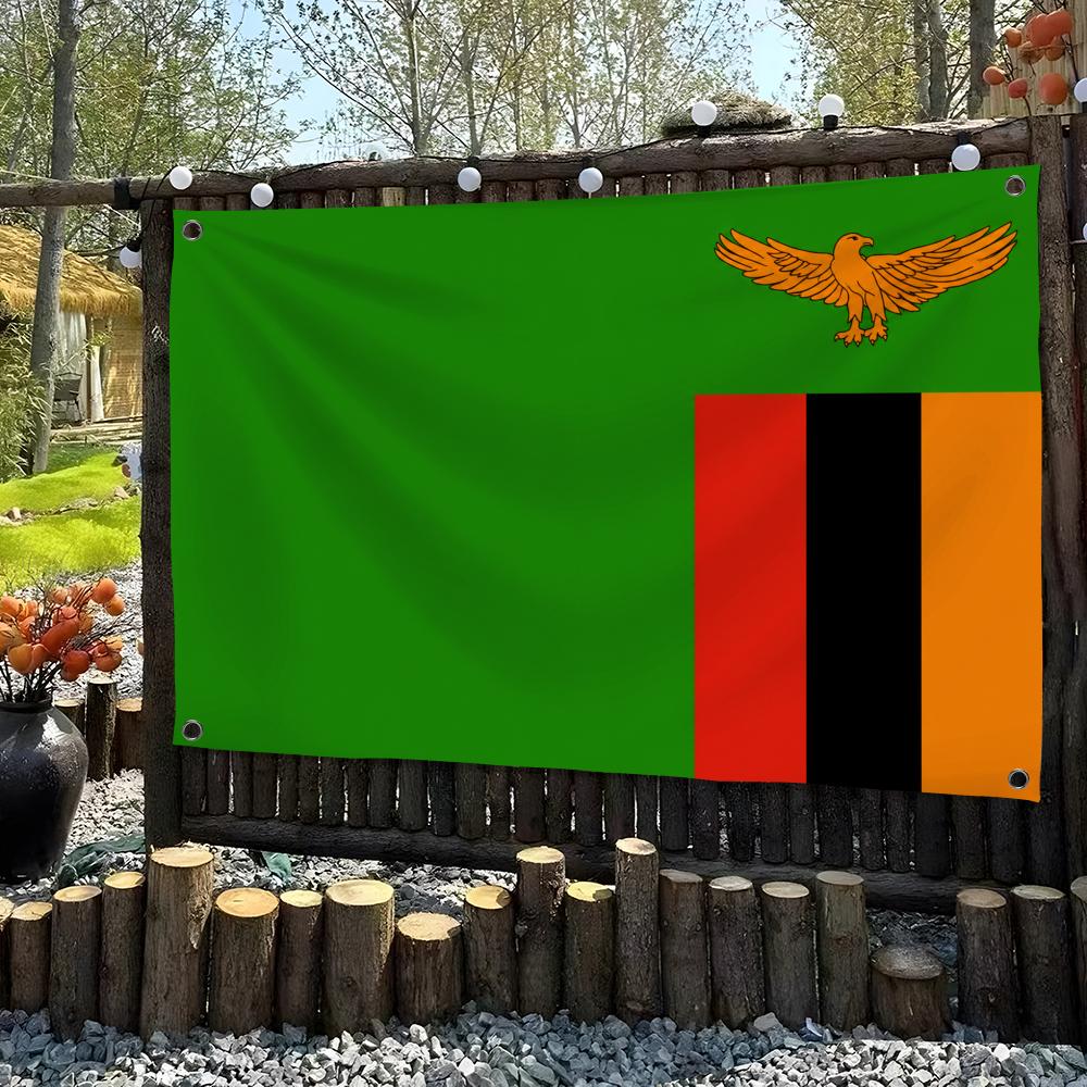 Zambia Custom Flag Wall Hangin - Home Decor Zambia avaliação e preço