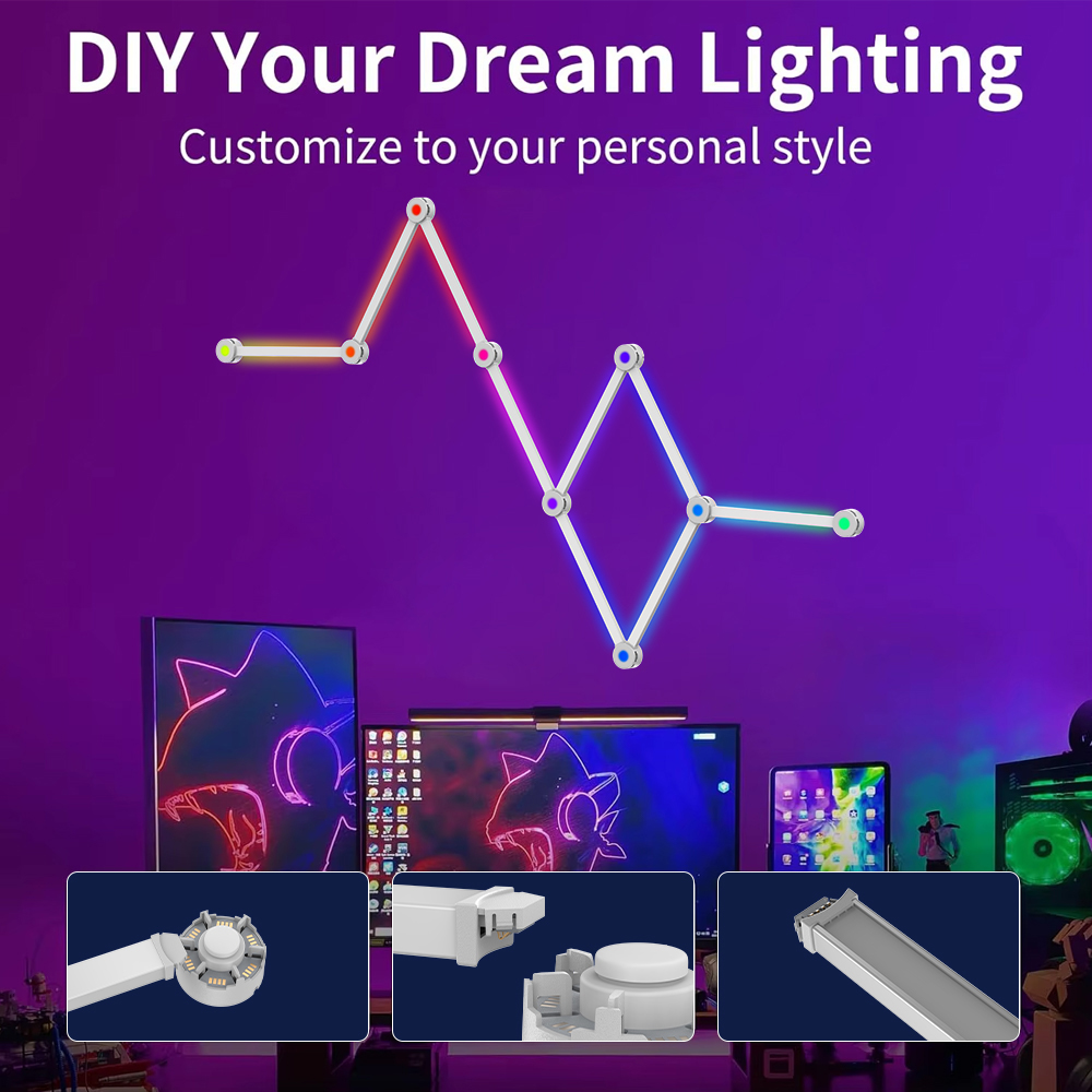 LED Smart DIY WIFI Wall Lamp S - Home Decor Wall Molding avaliação e preço