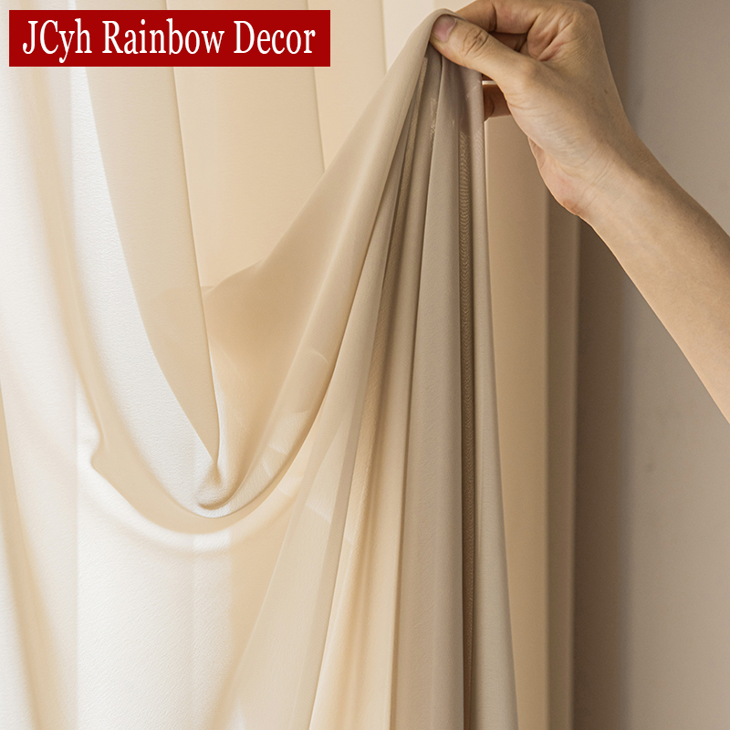Solid Tulle Curtains for Livin - Home Decor Window Blinds avaliação e preço