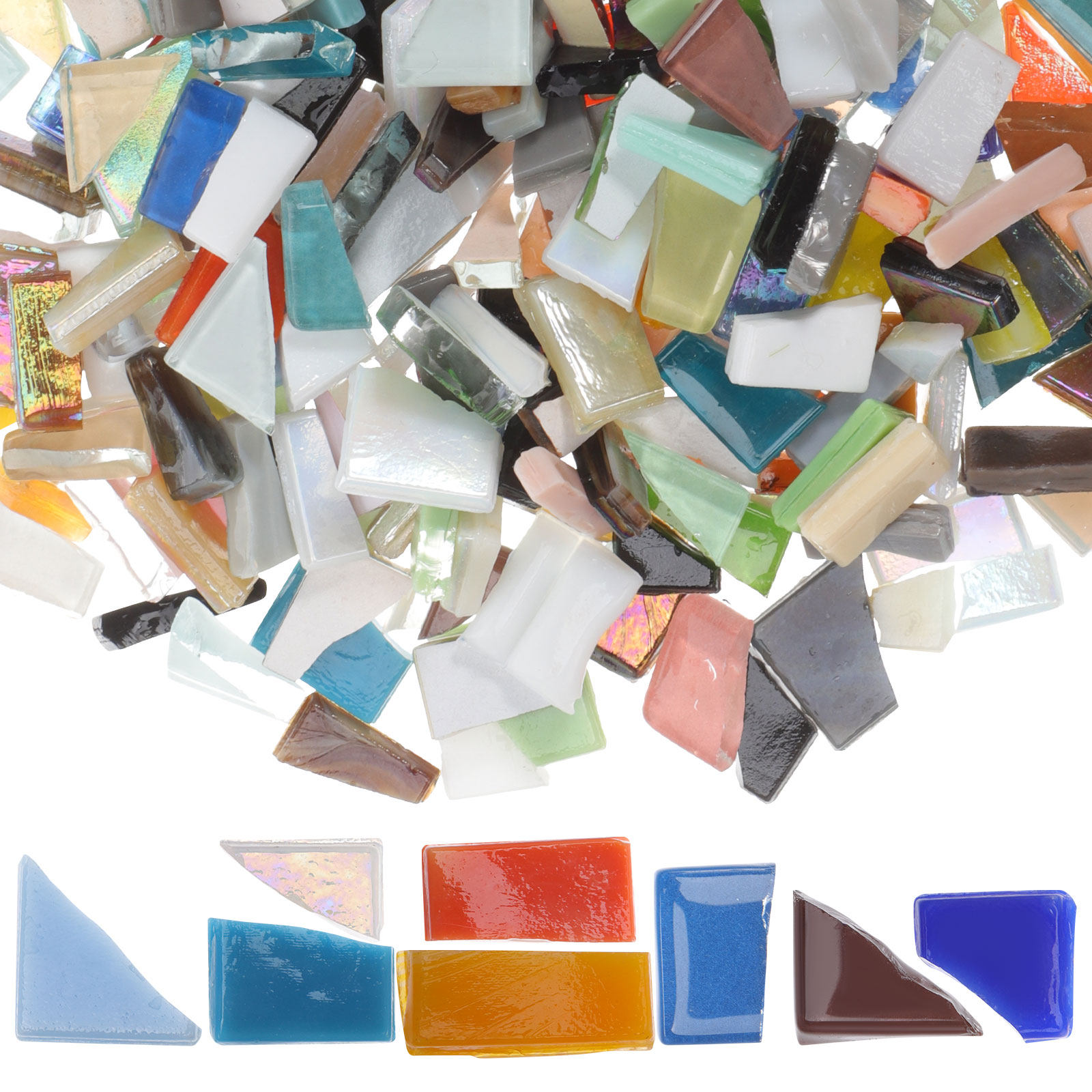 250G DIY Mosaic Glass Pieces I - Home Decor Vase avaliação e preço