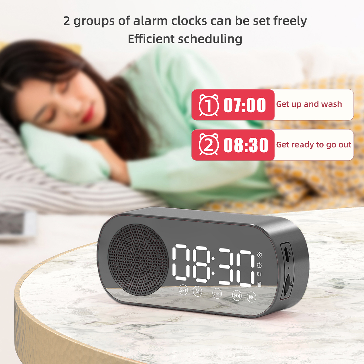 Digital Alarm Clock Wireless B - Home Decor Range avaliação e preço