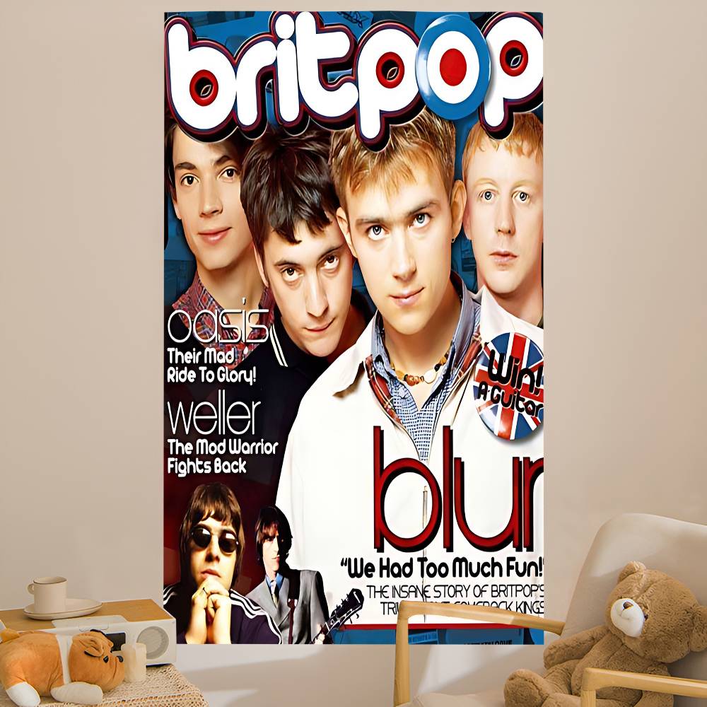 Band Musik Rapper Blur Anime T - Home Decor Hippie avaliação e preço