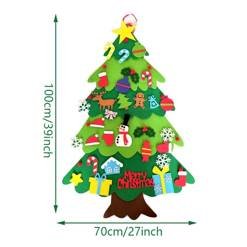 Kids DIY Felt Xmas Tree Set Ch - Home Xmas Decor Ideas avaliação e preço