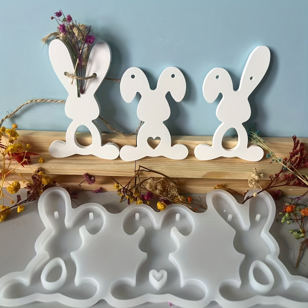 1pc Silicone Mold Easter Tripl - Home Decor Handicraft avaliação e preço
